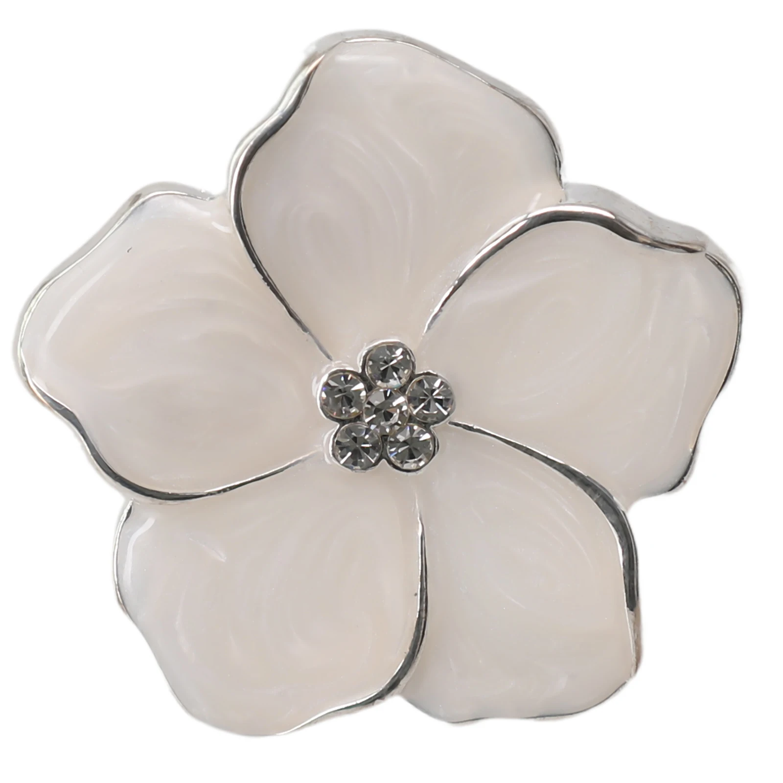 Zinc Alloy Flower Knobs, Diâmetro dos botões, Prata e Verde, Branco, Altura de 24mm, Aprox 45mm, Brand New