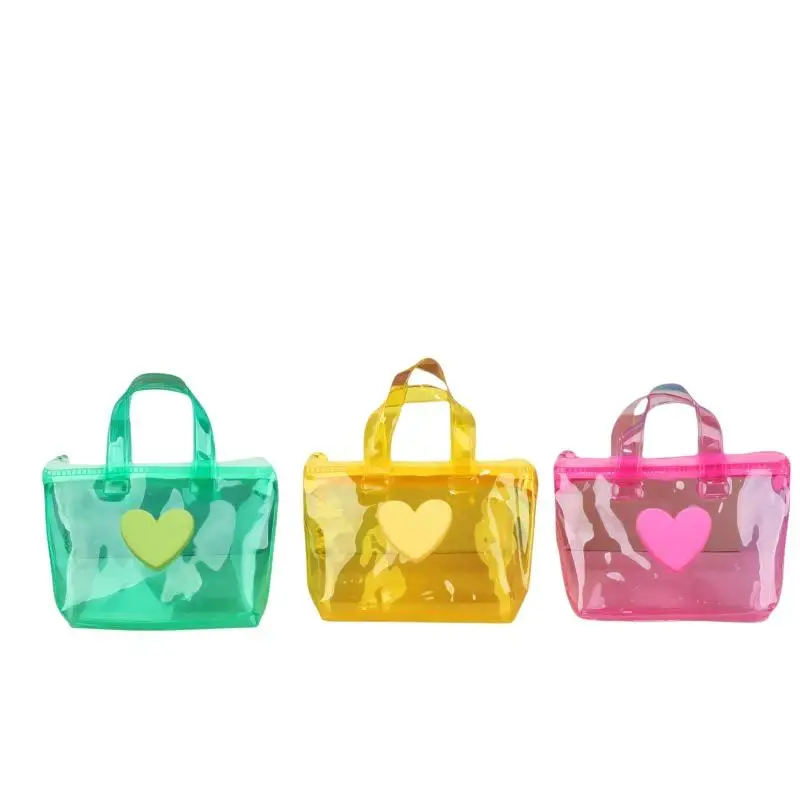 Einfarbige herzförmige Aufbewahrungstasche, Mini wasserdichte Geldbörse, Handtasche mit Schlüsselanhänger, Kopfhörertasche, für Wassersport und Festivals – Detail 6