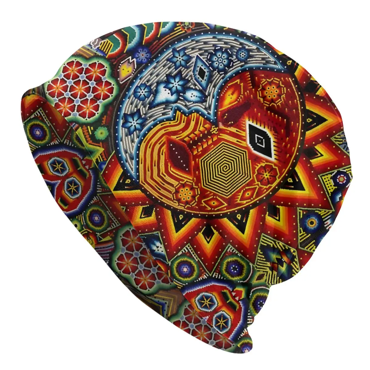 Sun Art Huichol Bonnet Homme Fashion Thin Skullies Beanies Caps For Men Women Novelty Hats