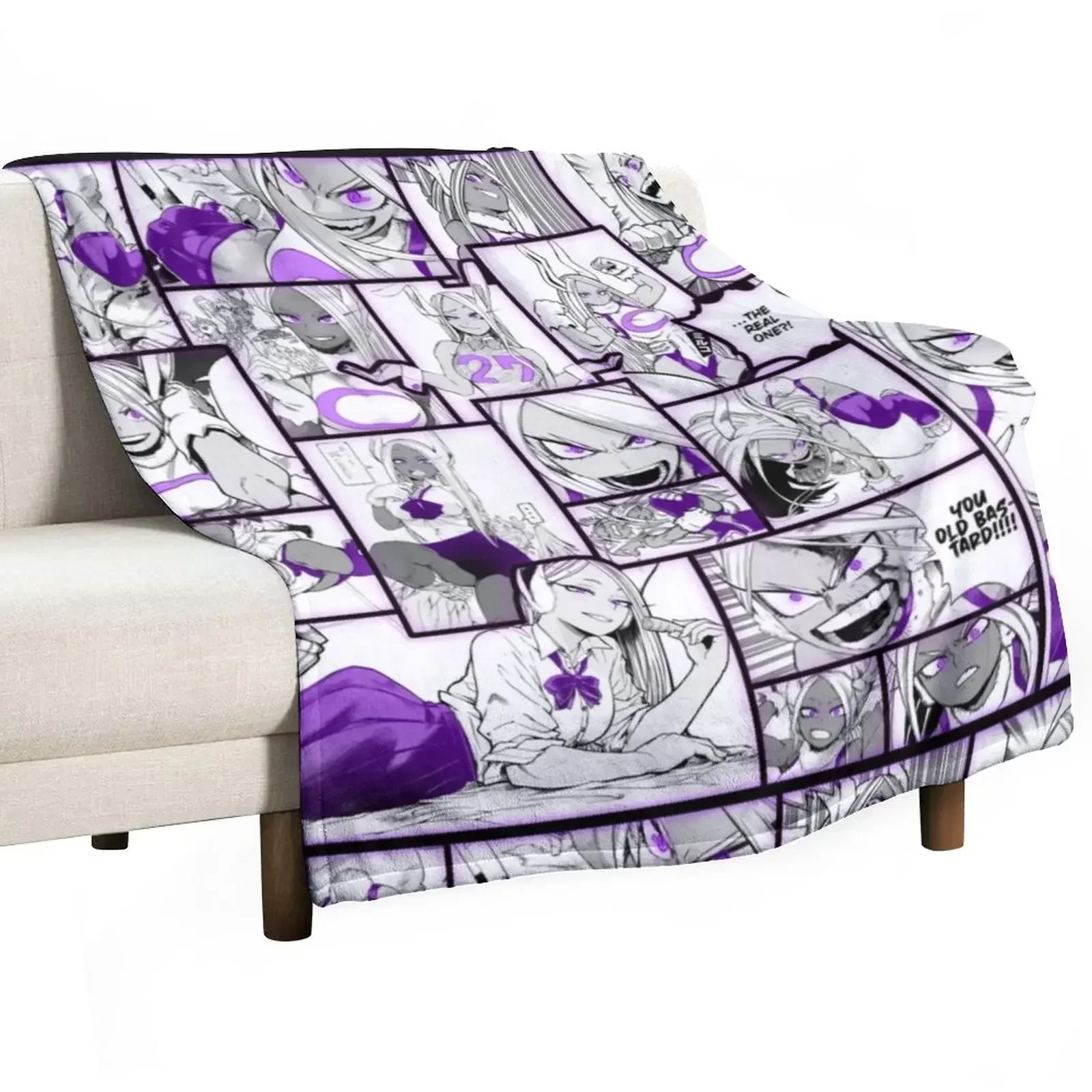 

Miruko Mirko manga panels Throw Blanket sofa bed for babies Loose Decorative Sofas Blankets