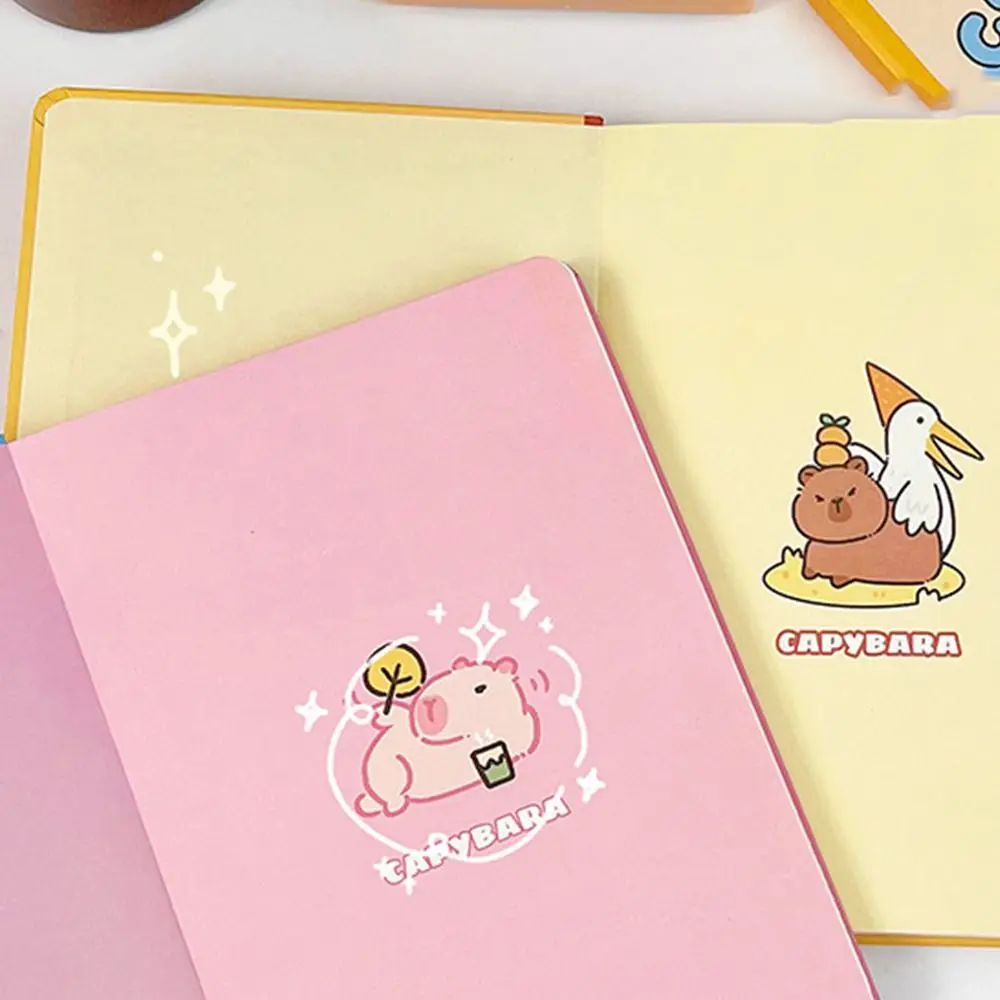 Creative Capybara Notebook Portable A5 Cartoon Memo Note Pads Thickened Inner Pages 96 Sheet Hand Account Book