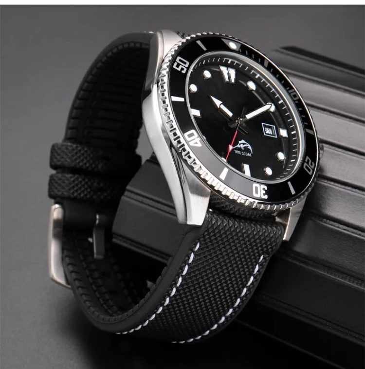 Hochwertiges Gummi-Uhrenarmband für TAG Heuer F1 Gulf Aquaracer Monaco Herren-wasserdichtes Armband blau orange 20 mm 21 mm 22 mm 24 mm – Detail 18