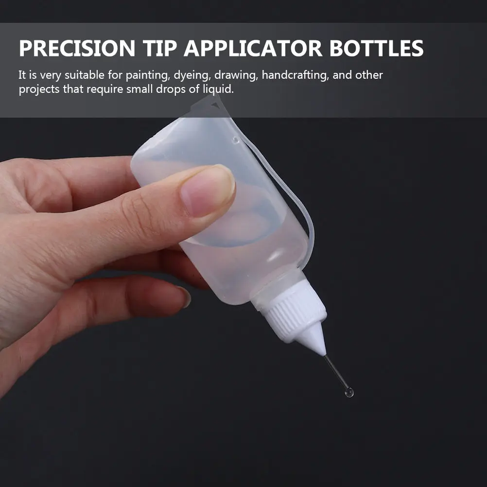 

Набор из 15 прецизионных флаконов-аппликаторов с игольчатым наконечником для нанесения клея, масла, краски, красителей, для рукоделия, для мелких капель жидкости