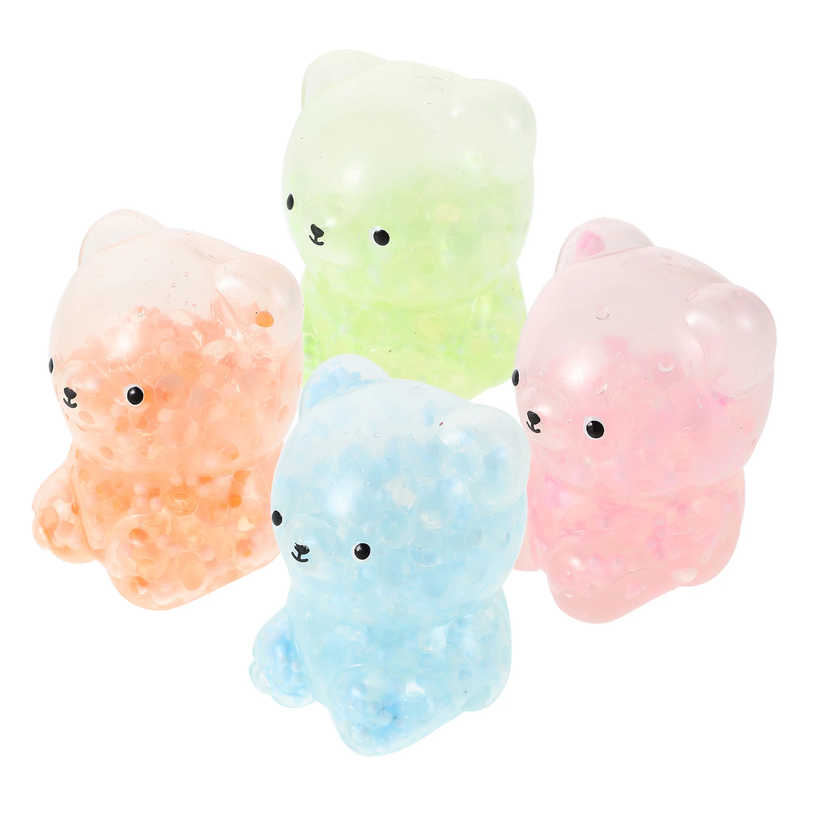 

4Pcs Bear Squeeze Toys Sensory Figurine Child Party Favors Stretchy Animal Ball