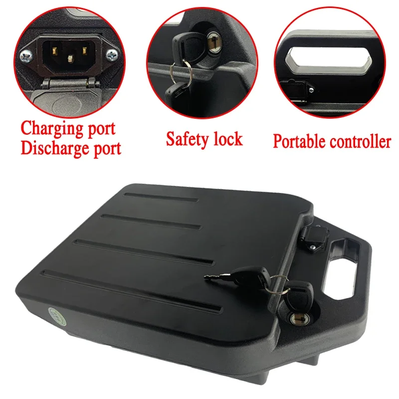 For Harley two wheel foldable Lithium Battery 60V 20Ah 30Ah 50Ah 500W- 2400W Electric motorcycle Waterproof Free charger