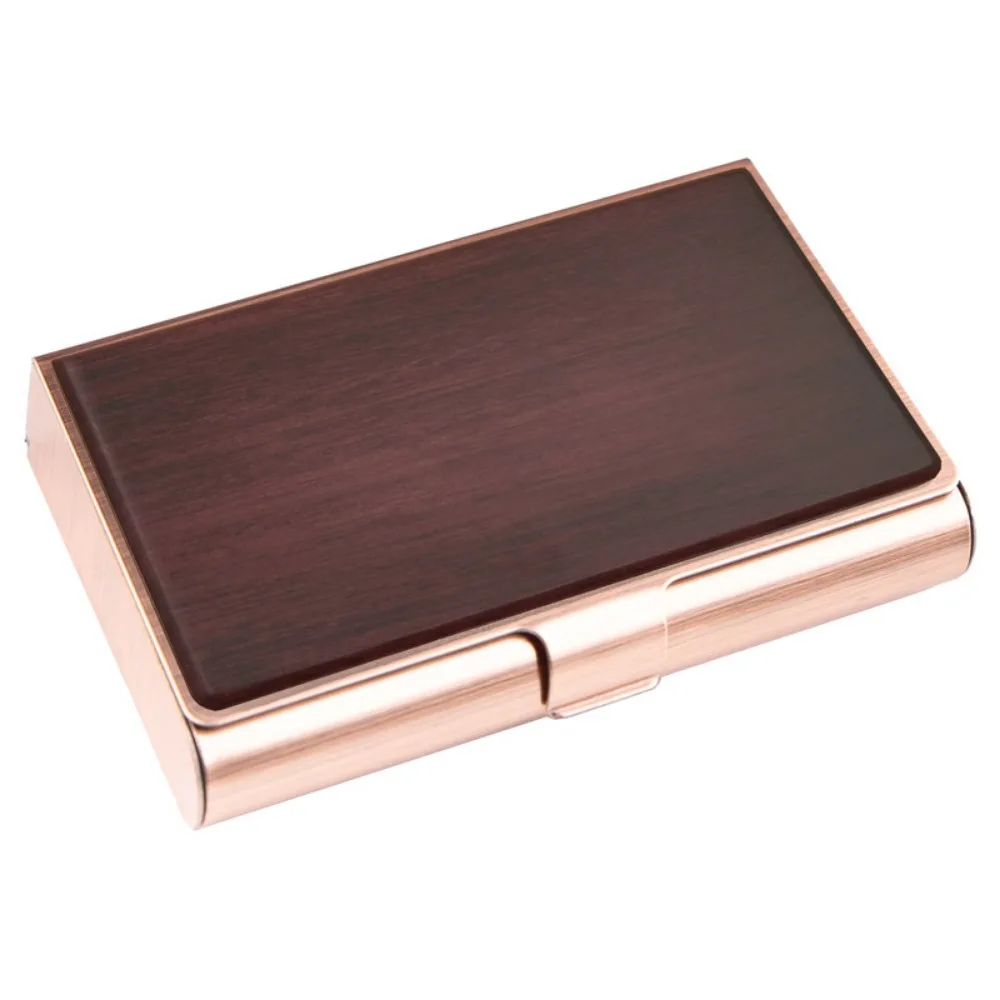 

Card Holder Magnetic Shut Visiting Business Card Holder Case Large-capacity Metal Pocket Credit Bank Card Storage Case Customize