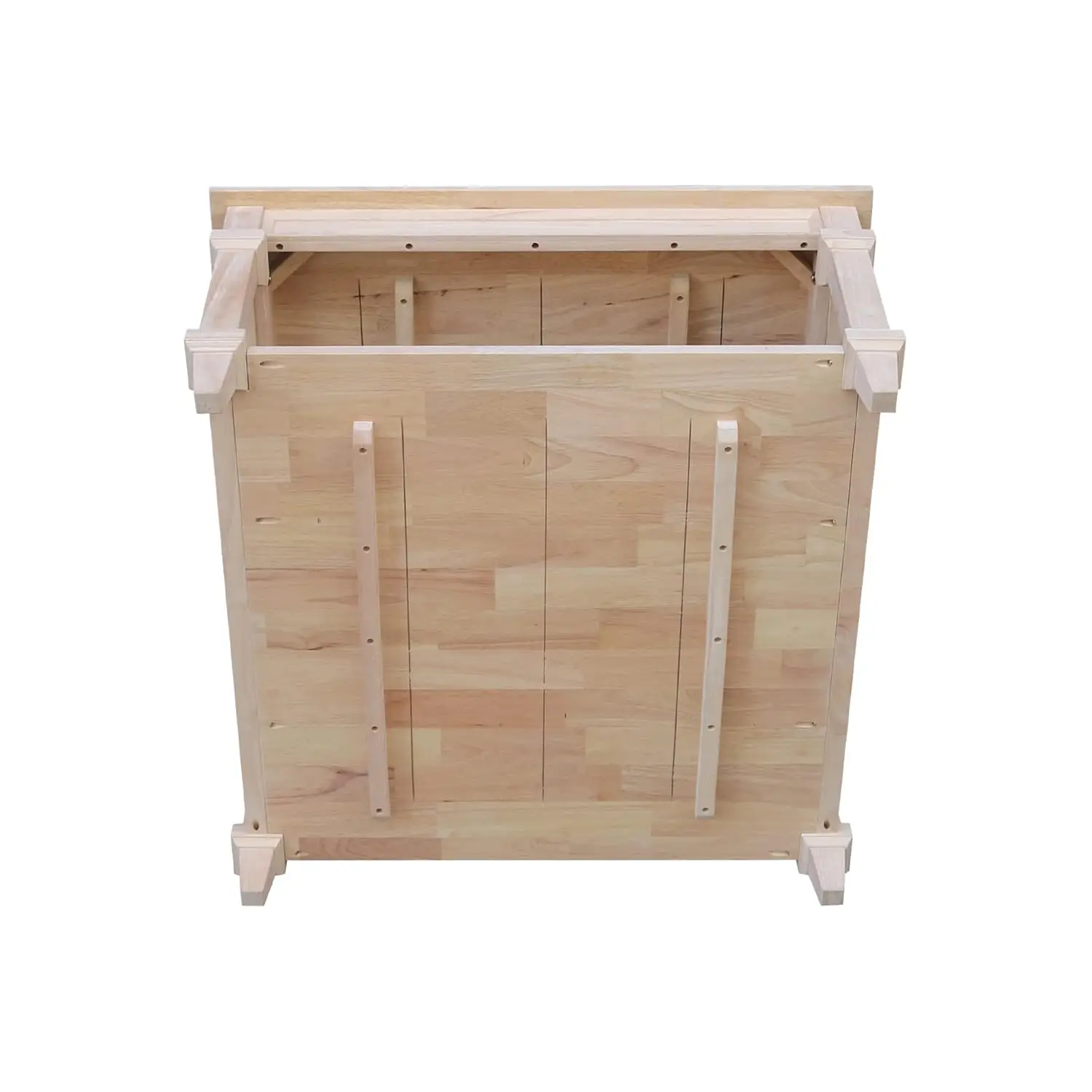 Square Coffee Table, Solid Wood, Contemporary Design, Spacious Tabletop, Perfect For Living Room, Easy Assembly