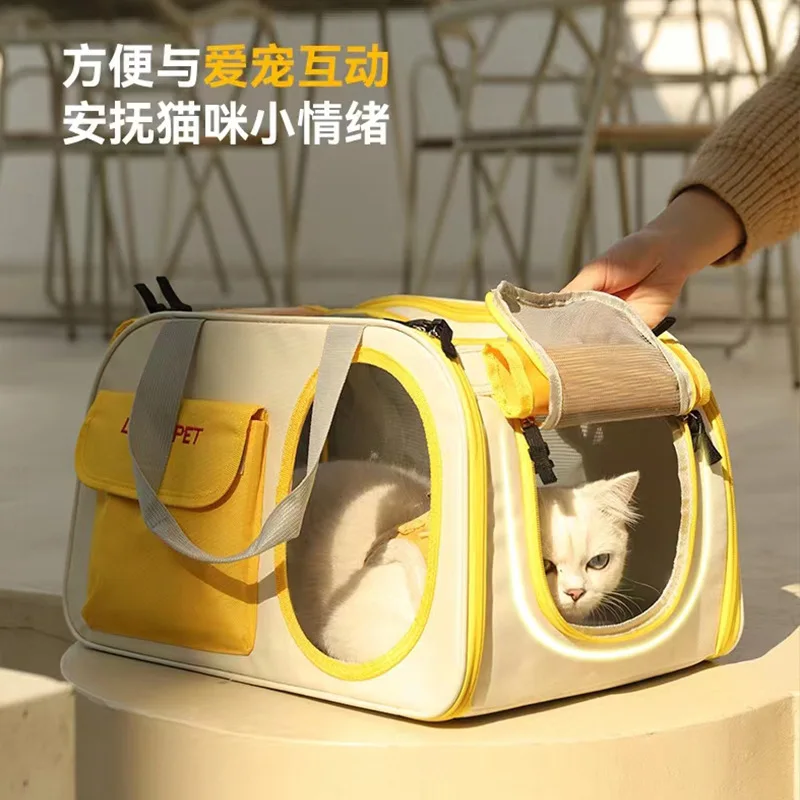 Go Out Portable Breathable Cat Backpack Space Capsule Portable Cat Bag Large Capacity Pet Bag