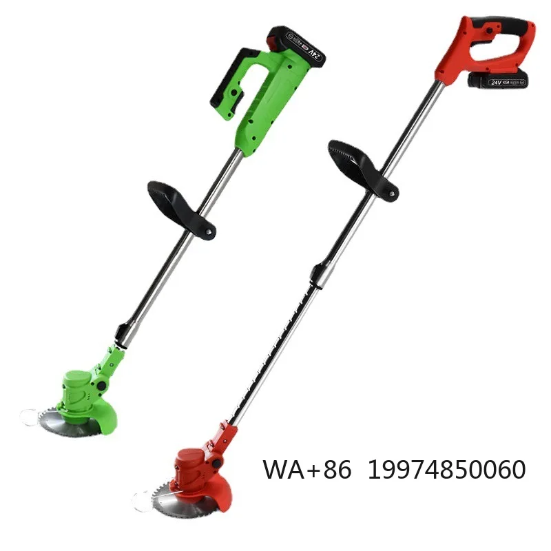 

Garden Power Tools Lawn Mowers 21V Electric Lawn Trimmer Rechargeable Lithium Battery Cordless Weeder Retractable Lawn Mower