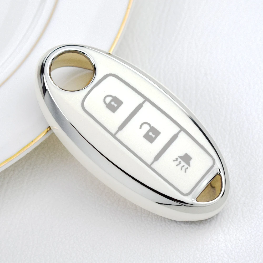 3 Buttons TPU Car Key Case Cover Shell for Nissan Qashqai X-Trail T32 T31 Juke J10 J11 Kicks Tiida Pathfinder Note for Infiniti