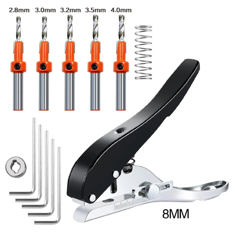 Edge Banding Punching Pliers PVC Hole Pliers 8/10/12mm Edge Band Puncher Plier for DIY Projects Edge Banding Punching Pliers