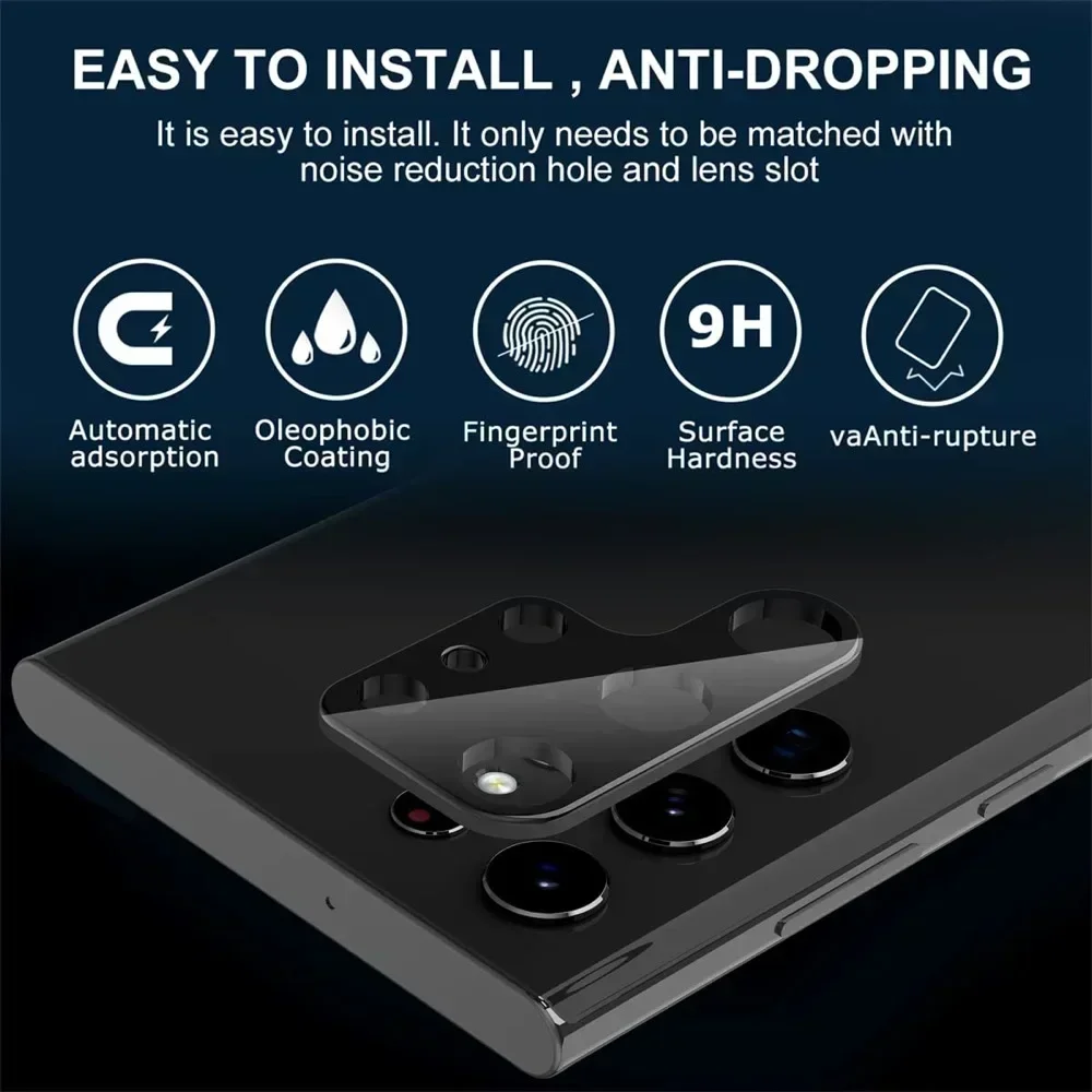 サムスンギャラクシーs23, s22,ウルトラs21プラス,E,電話バックレンズ,hd,傷防止,フルカバー,ガラス用の3Dカメラプロテクター