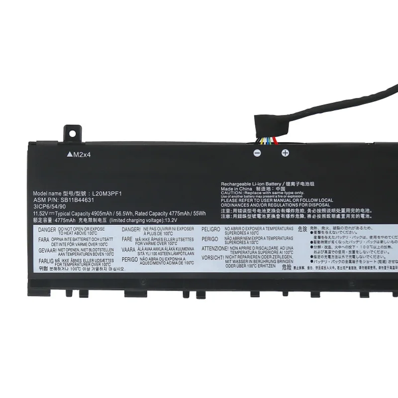 Imagem -02 - Bateria de Substituição jc para Lenovo Ideapad Pro14acn6 14itl6 14iap7 14arh7 82l7 82l3 L20m3pf1 L20d3pf1 L20c3pf1 58.5wh Novo