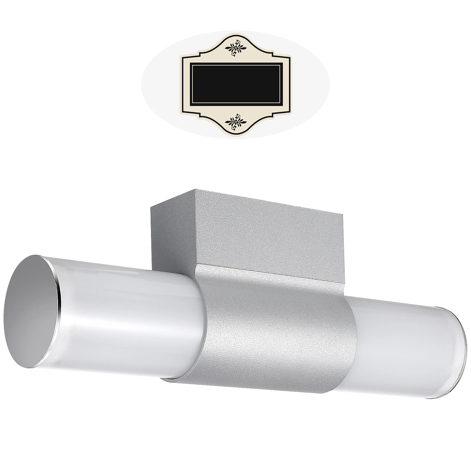 Luz LED de tocador para espejo, estilo moderno y sencillo, pantalla acrílica de alta transmitancia, LED incorporado suave y no deslumbrante para Baño