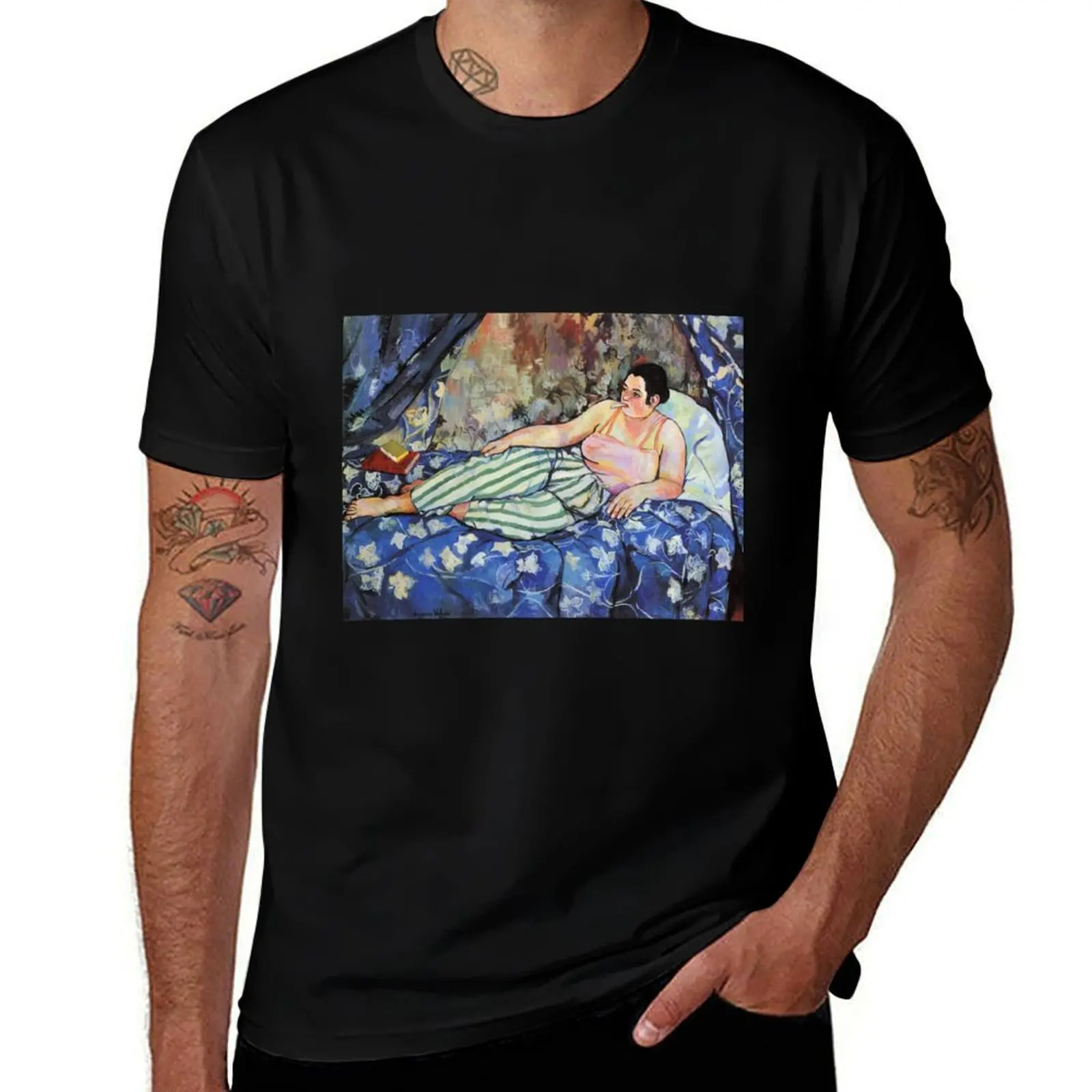 

The Blue Room, by Suzanne Valadon (1923). T-Shirt tees shirts graphic tees anime t shirts anime clothes men clothings