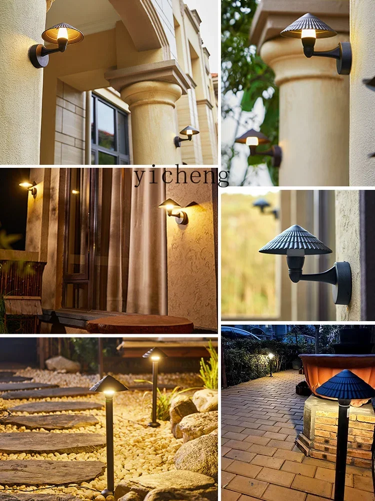 b20   Outdoor Decorative Waterproof Courtyard Super Bright Door Power-on Outdoor Entry Door Front Decoration Domestic