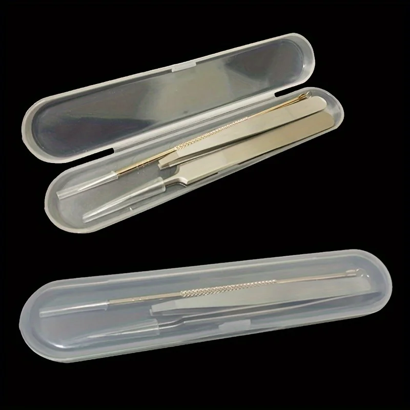 Plastic Chopsticks Storage Box, Portable Box, Empty Box, Suitable for Storing Acne Needles Brushes Pens Tweezers Cutters