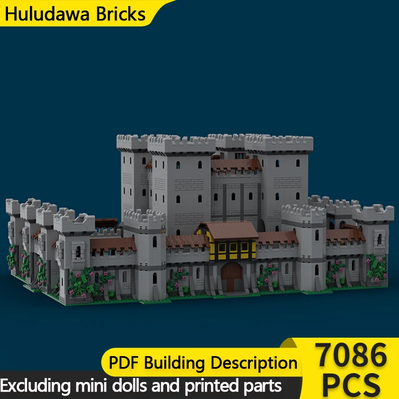 

Medieval Castle Model MOC Building Bricks Rock Brick Fortress Modular Technology Children Holiday Gifts Assemble Toys Suit
