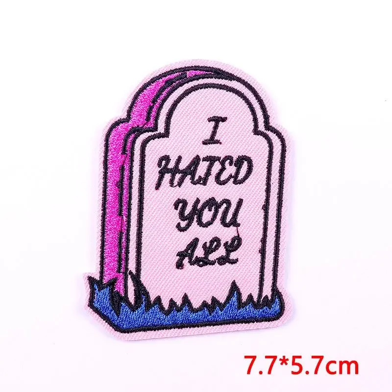 Embroidered Patch Iron On Patches for Clothing Pocket Sweatshirt Clothes Stickers Fabric Sewing Thermal Adhesive Applique