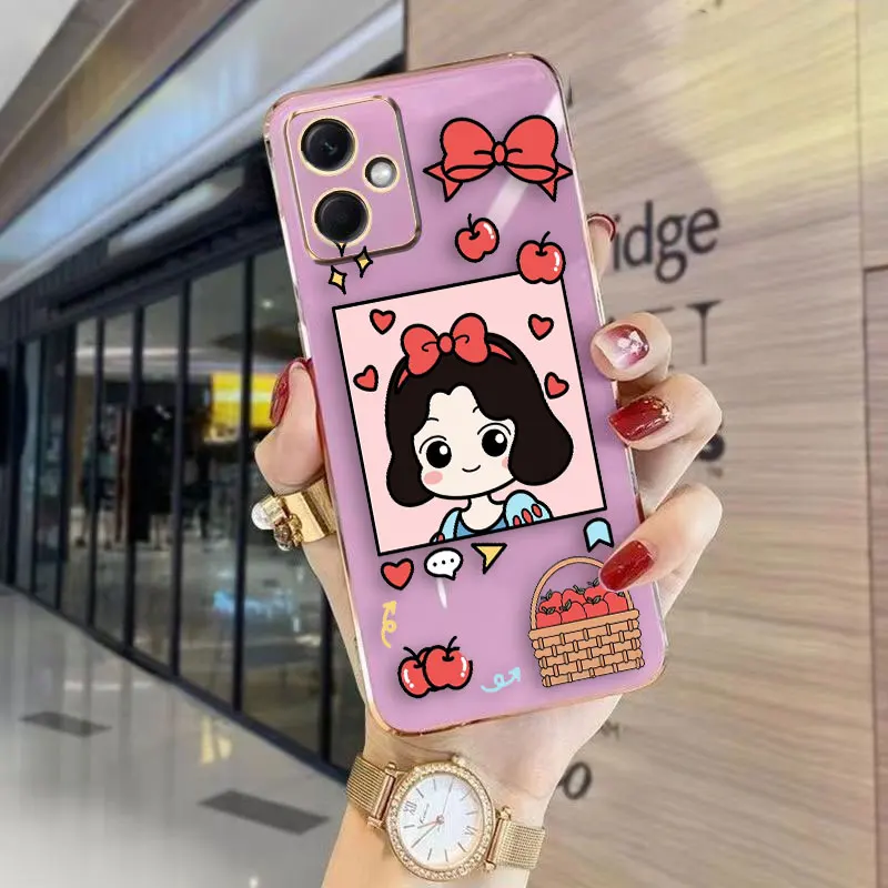 Cover Smooth E-TPU Phone Case Redmi NOTE 7 8 9 9S 9T 10 11 11S 12 12S 11T 10T PRO PLUS 4G 5G Case Princess Cinderella Snow White