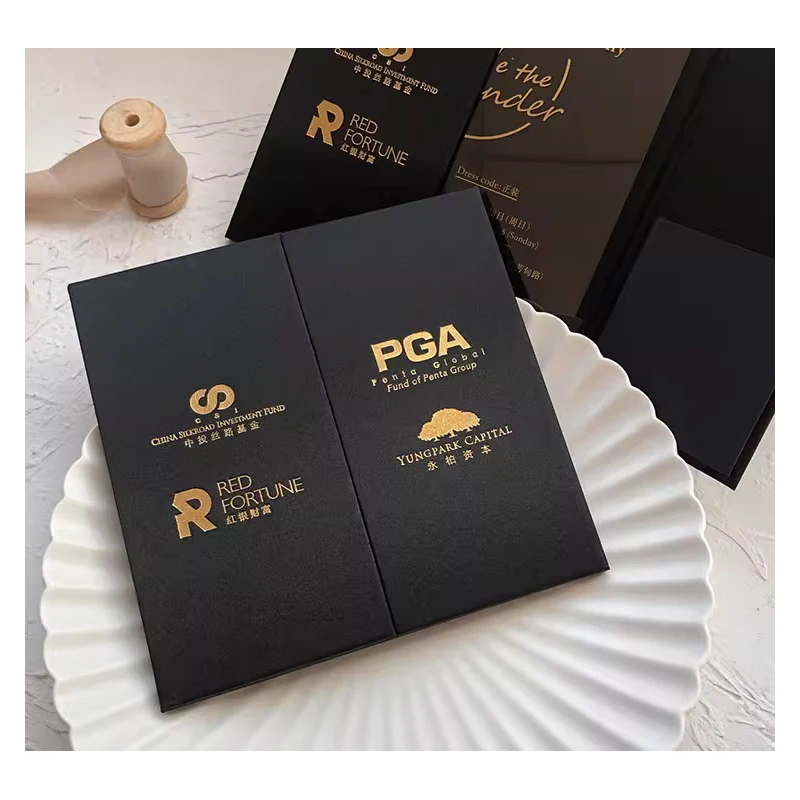 

Customized Wedding High end Invitation Letter Personalized Customized Black Wedding Invitation Thick Card Business Invitation Le