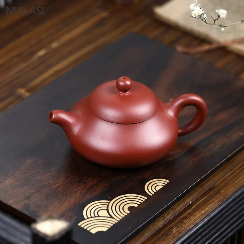 

200ml Zisha Dahongpao Tea Infuser Yixing Purple Clay Teapot Handmade Filter Beauty Kettle Chinese Tea Ceremony Accessories