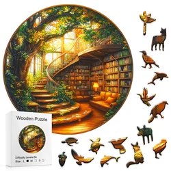 Fantasy Tree Series - Library - Wooden Puzzles Graduation or Birthday Gifts Home Decoration - Adult Puzzles