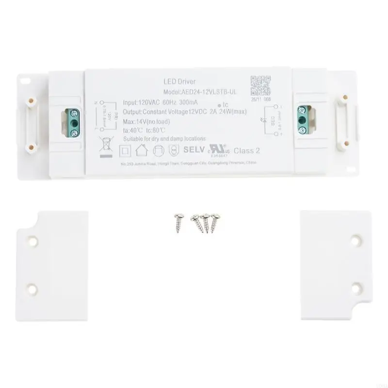  120V 24W Dimmable LED Driver Power Supply Adapter Converter Easy to Install