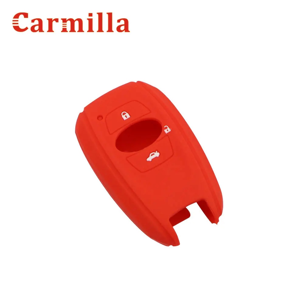 Carmilla Silicone Car Smart Key Fob Case Protector Holder Cover for Subaru Legacy Impreza Forester Xv Trezia Wrx Levorg Outback