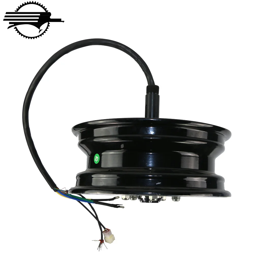 96V 6KW Single Shaft Electric Car DC In Wheel Hub Motor Kit