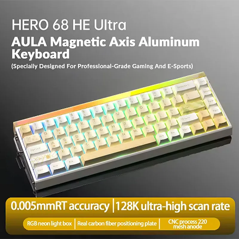 

AULA HERO68HE Клавиатура с магнитной осью Киберспортивная игра FPS Универсальная RT0.01 Высокая производительность