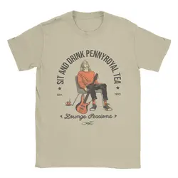 Fun Pennyroyal Tea Lounge Kurt Cobain T-Shirt uomo girocollo T-Shirt in cotone T-Shirt manica corta Plus Size vestiti