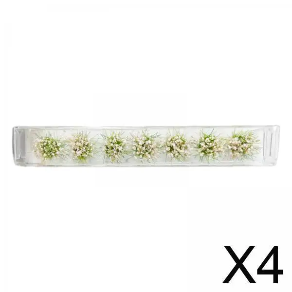 

4 упаковки по 7 штук: миниатюрная трава в масштабах 1:35, 1:48, 1:72, 1:87, аксессуар для создания декораций своими руками