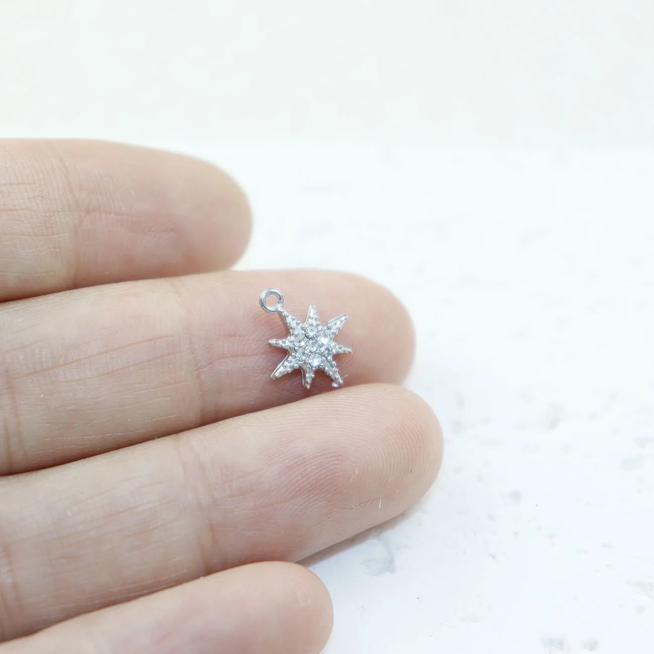 5 قطع الفولاذ المقاوم للصدأ زهرة مجوهرات سحر قلادة الإكسسوارات اليد صنع جودة عالية فراغ مطلي للماء