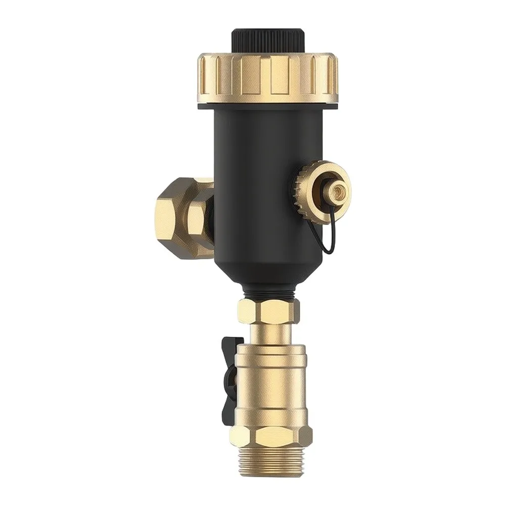 DN20 DN25 Wall Mounted Boiler Magnetic Sludge Separator For Underfloor Heating System Dirt Removal Copper G3 4