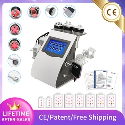 9 In 1 40Khz Vacuüm Radiofrequentie Kim 8 Ultrasone Liposuctie Cavitatie Lichaam Afslankende Huidverstrakking Lifting Vorm Massage