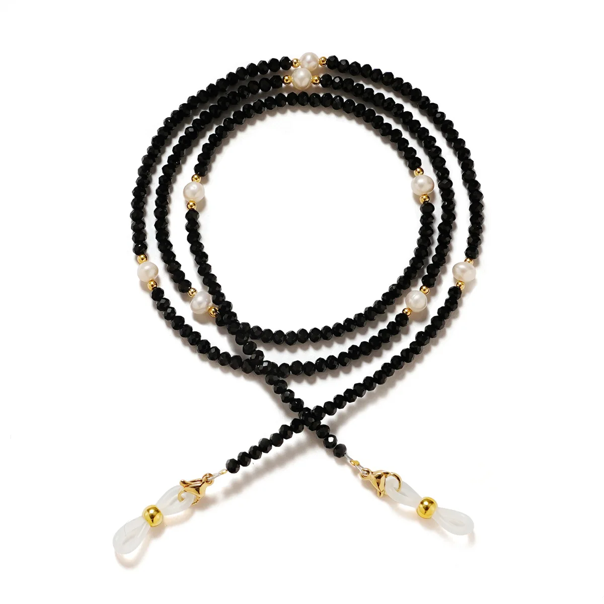 Perle Kristall Gläser Kette Damen Modische Sonnenbrille Lesebrille Auge Hängende Kette Hängendes Seil Einfaches Design