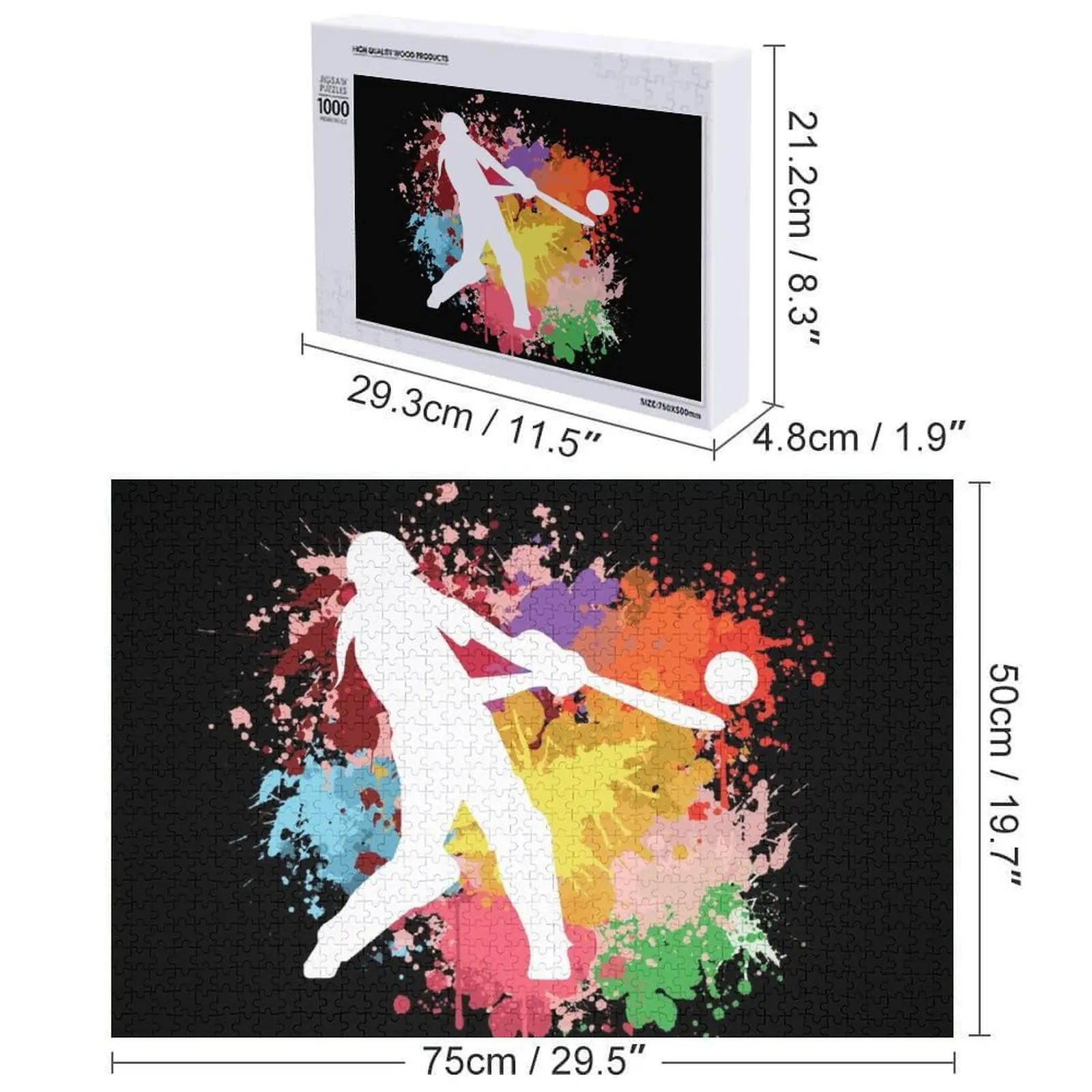 Cricket Illustration Art Jigsaw Puzzle doganale con foto Regali personalizzati per bambini Puzzle