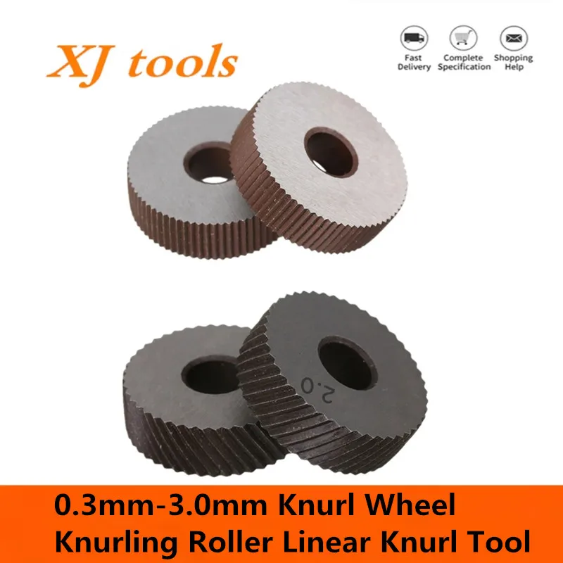 Rolo de Knurling de Aço Alta Velocidade Ferramenta de Passo Direto Diagonal Grosseiro Roda Knurl 0.6 mm 0.8 mm 1.0 mm 1.2 mm 1.5 mm 1.8 mm 2.0 mm Peças 2