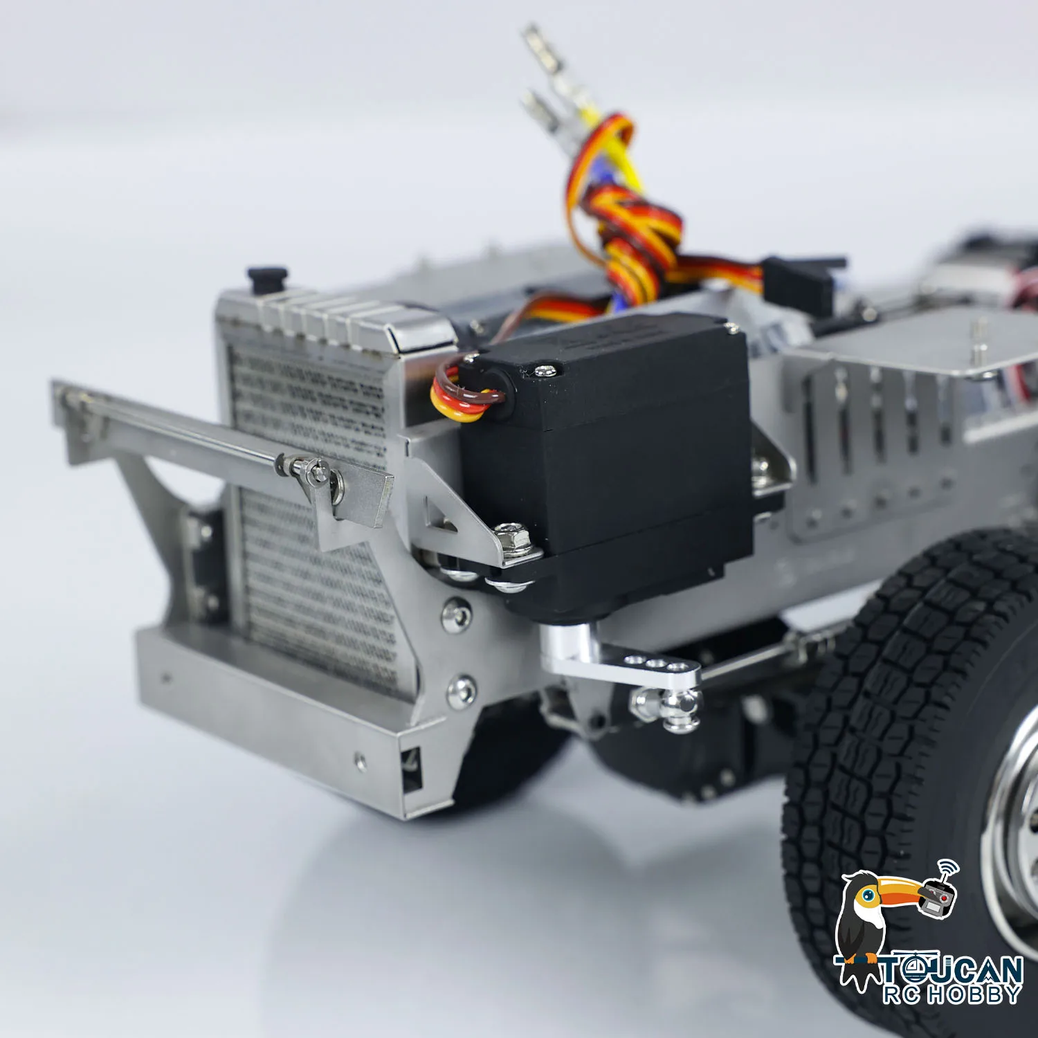 

1/14 Metal Finished Chassis 6x6 3-speed Gearbox for Toys RC Tractor Truck FH16 Car TOUCAN Finished Vehicle Model Parts TH23563
