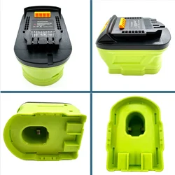 For Ryobi 18V ONE+ Li-ion Battery P107 P108 Convert to for Dewalt 18V Li-ion Battery Power Tools Drill Battery Adapter Converter