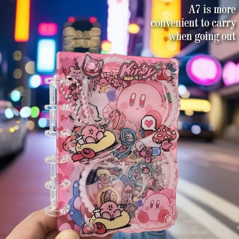 Acrylic Shaker Book A5 A7 Creative Fashion Kirby Diary Handbook Collection Note Stationery Loose-leaf Book Friend Exclusive Gift - view 6