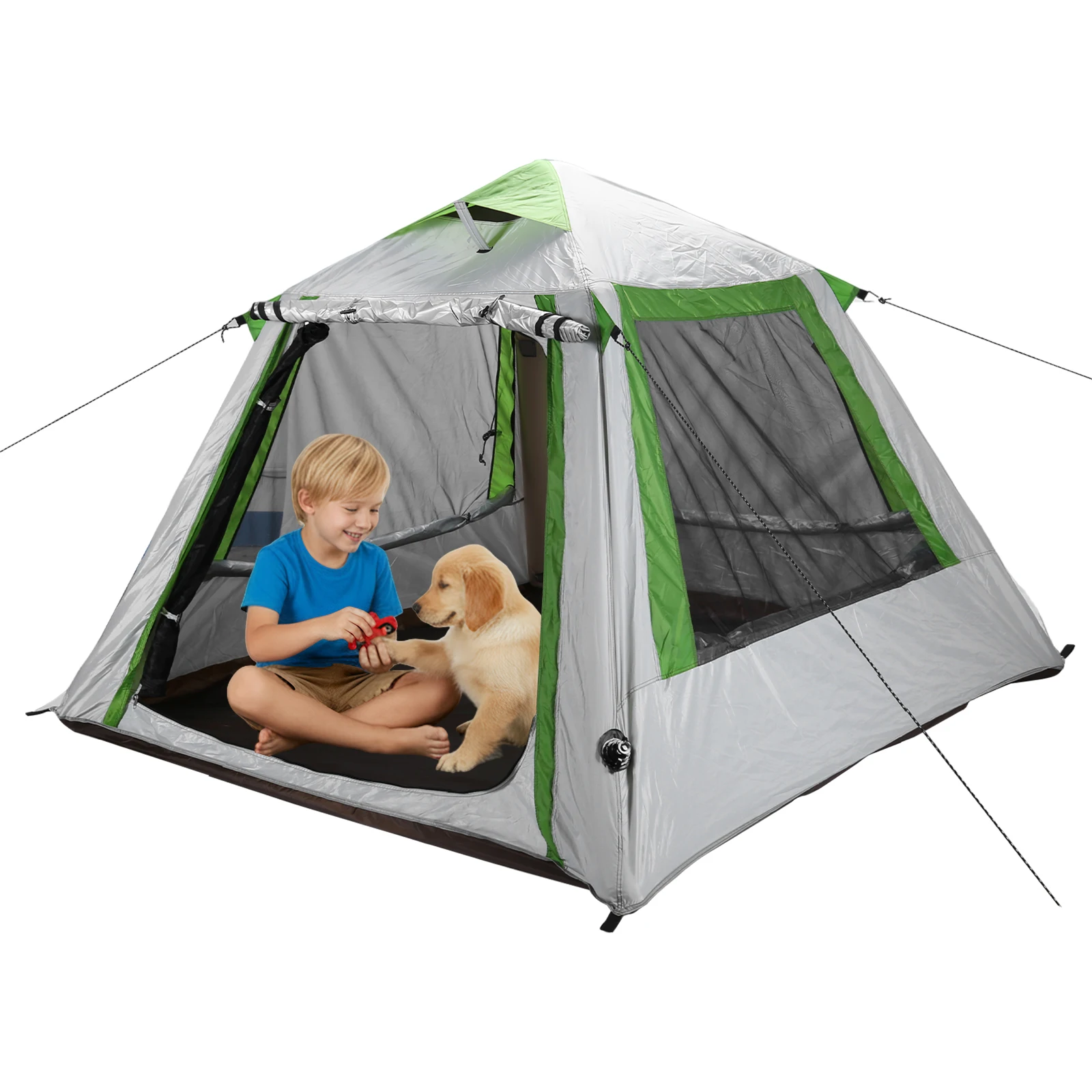 

Автоматическая надувная палатка для кемпинга на 2-3 человека, водонепроницаемая, из ткани Оксфорд, быстрая установка, для походов