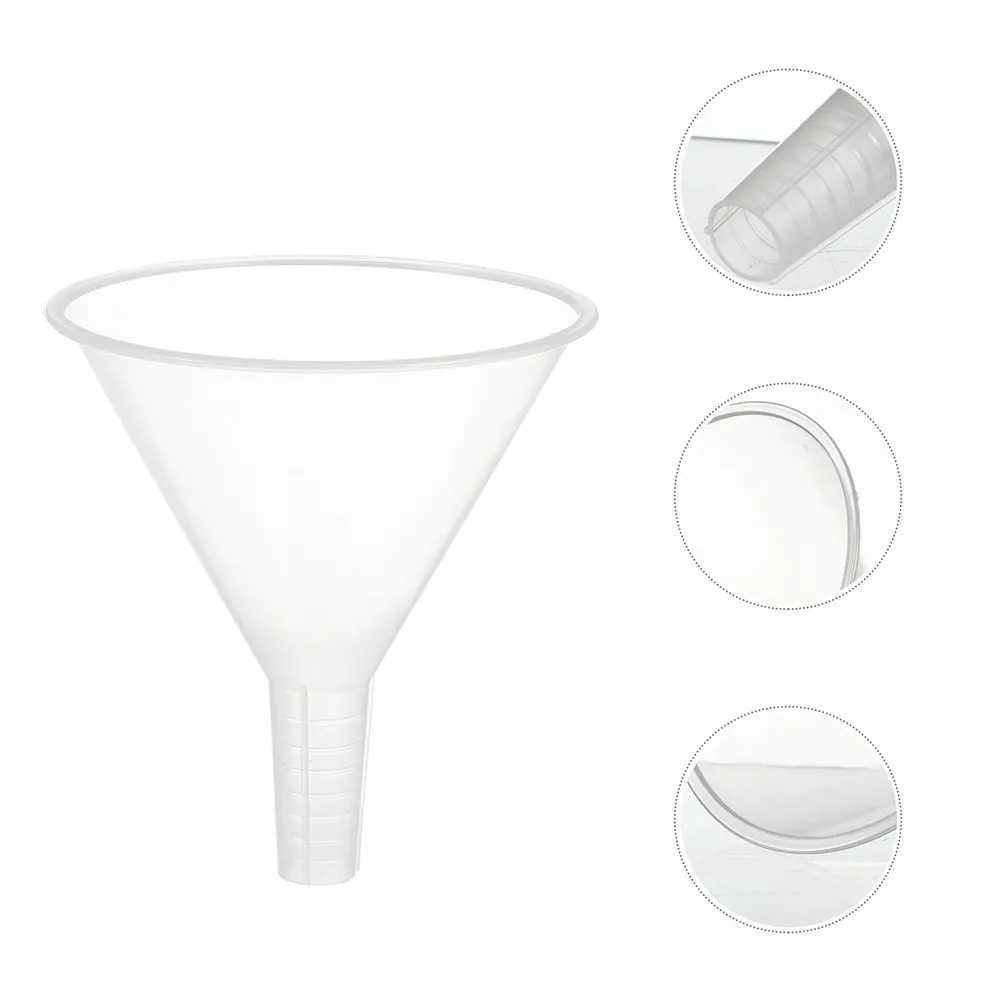 

6Pcs Small Plastic Funnels Thickened Lightweight Laboratory Funnels for Liquid Transfer and Analytical Chemistry Experiments