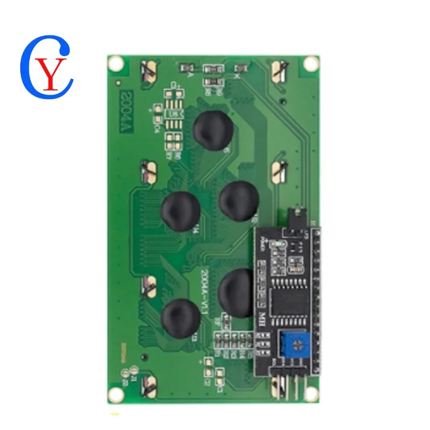 5 فولت لوحة ال سي دي 2004 20X4 عرض شاشة زرقاء صفراء LCD2004 + I2C مجلس الإنجليزية الروسية السيريلية الخط للطابعة ثلاثية الأبعاد IIC I2C Adpater