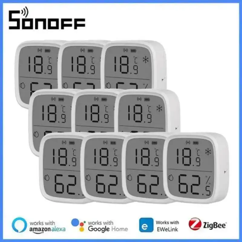 1-5PCS SONOFF SNZB-02P/02D Temperatuur Vochtigheid Sensor Zigbee Monitor Smart Home Automation Kits Voor eWeLink Alexa Google thuis