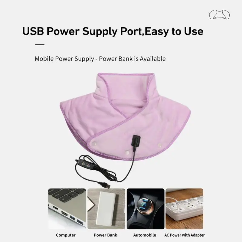 Heating Pad For Shoulder Neck Shoulder Wrap Electric Shoulder Warmer Heated Shawl Warmer Scarf Safe Fast-Heating Skin-Friendly