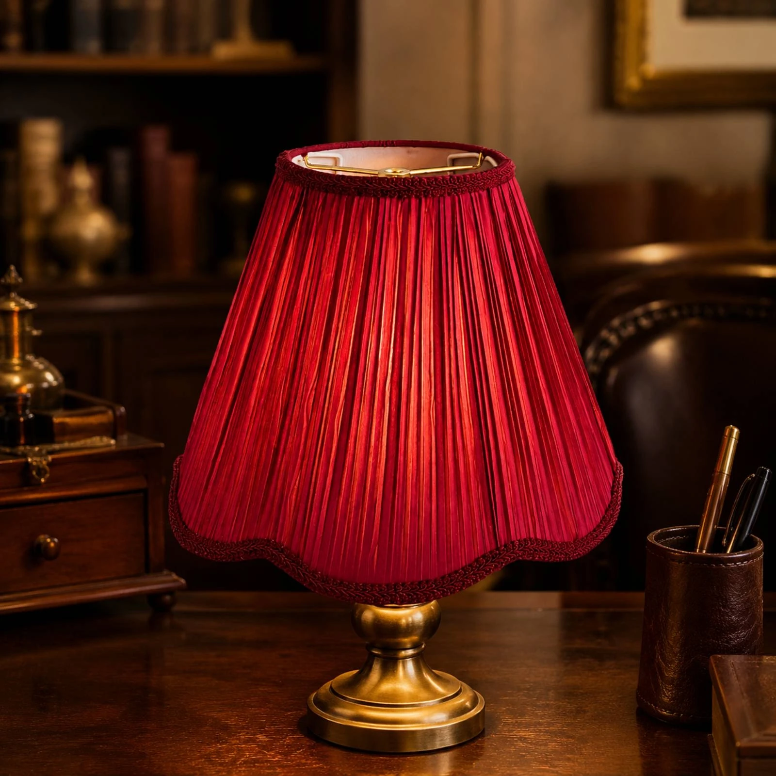 Foldable Textile Lampshade Decorative Pleated Tapered Lamp Shade Foldable Textile Lamp Shade Replacement Light Cover Neutral