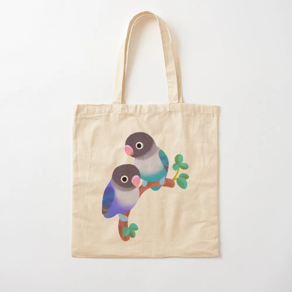 

Lovebird - pastel Tote Bag Women's shopper bags for women Canvas stote bag Canvas Tote Bag