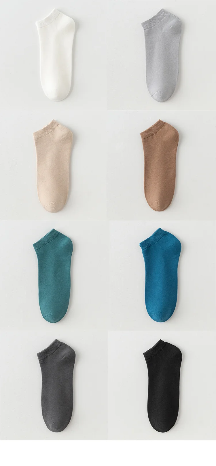 5 Paar hochwertige Herrensocken aus gekämmter Baumwolle, neue, lässige, atmungsaktive, schwarz-weiße Business-Socken, 5 Paar Herrensocken, Übergröße EU39-48 – Detail 8